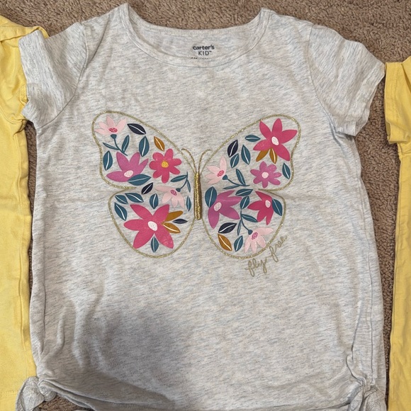 Tommy Hilfiger size 5 girls short sleeve t shirt white blue star used cotton - Picture 5 of 6